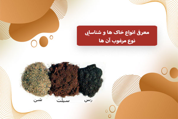 معرفی انواع خاک ها و شناسایی نوع مرغوب آن ها
