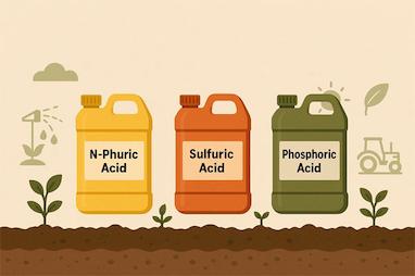 بررسی تفاوت انفوریک اسید با اسید سولفوریک و فسفریک در کشاورزی